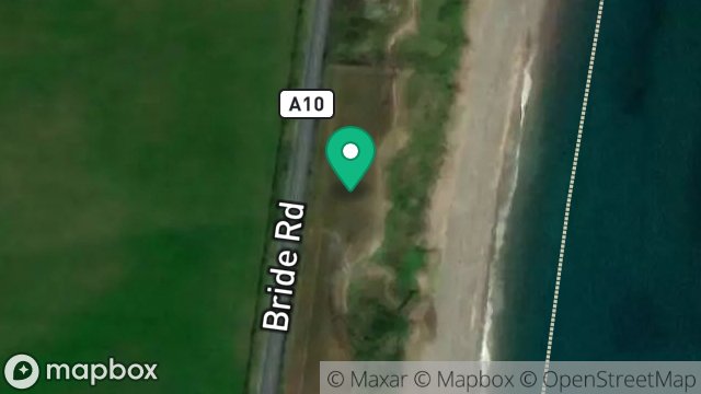 Map showing FIELD 134001, BRIDE ROAD, RAMSEY, ISLE OF MAN, IM7 4AD