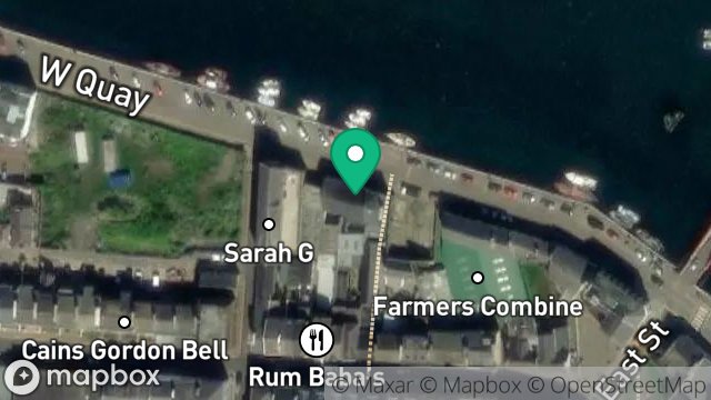 Map showing 24, WEST QUAY, RAMSEY, ISLE OF MAN, IM8 1DL