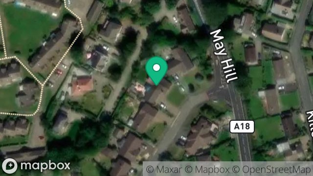 Map showing 2, BARRULE PARK, RAMSEY, ISLE OF MAN, IM8 2BW