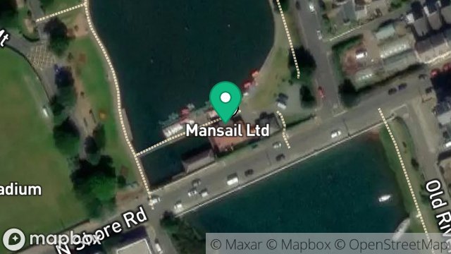 Map showing BOATHOUSE CAFE, MOORAGH PARK, RAMSEY, ISLE OF MAN, IM8 3AP