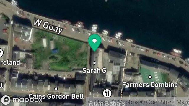 Map showing FLAT 3, THURWOOD PLACE, 26, WEST QUAY, RAMSEY, ISLE OF MAN, IM8 1DJ