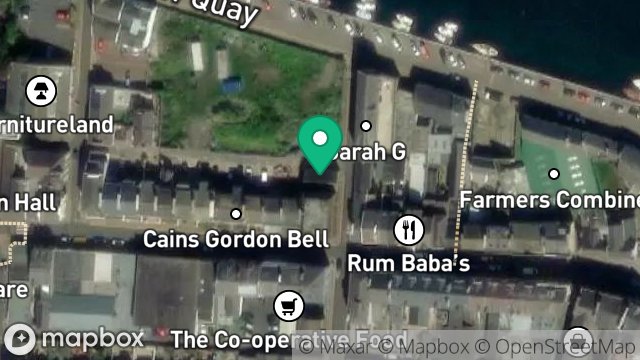 Map showing SHOP ON CORNER OF CHRISTIAN STREET AND AUKLAND LANE, CHRISTIAN STREET, RAMSEY, ISLE OF MAN, IM8 1AQ