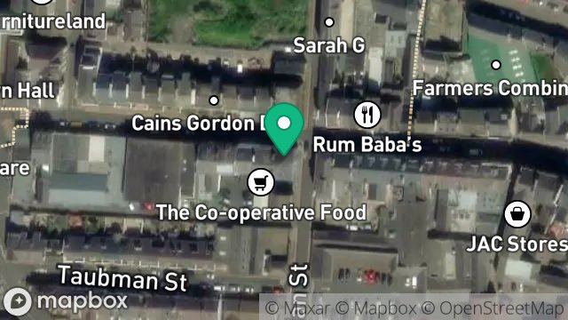 Map showing FLAT 2, 73, PARLIAMENT STREET, RAMSEY, ISLE OF MAN, IM8 1AQ