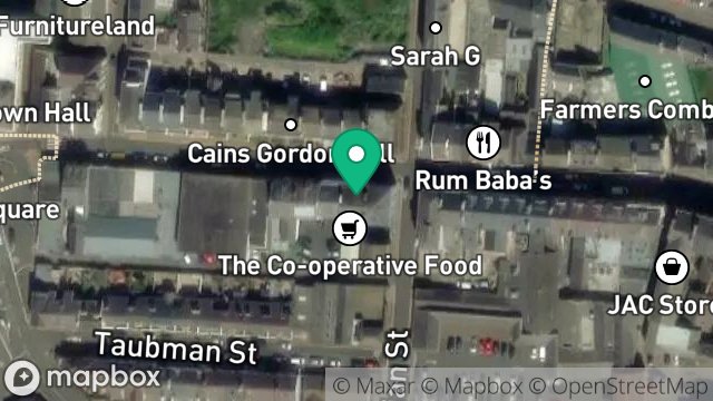 Map showing MANX CO-OPERATIVE (CWS) LTD, 75, PARLIAMENT STREET, RAMSEY, ISLE OF MAN, IM8 1AQ