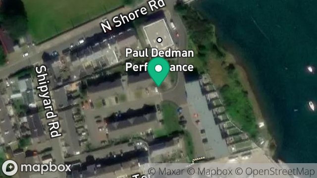 Map showing NEW STORE, NORTH SHORE ROAD, RAMSEY, ISLE OF MAN, IM8 3DB