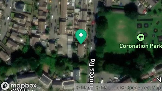 Map showing 19, PRINCES ROAD, RAMSEY, ISLE OF MAN, IM8 2EU