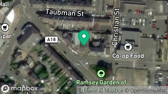 Map showing 2, ALBERT ROAD, RAMSEY, ISLE OF MAN, IM8 2EL