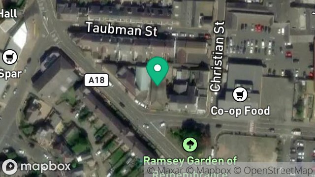 Map showing JADAR, 1, ALBERT ROAD, RAMSEY, ISLE OF MAN, IM8 2EL