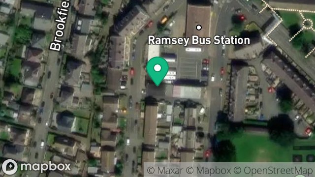 Map showing 17, WESTBOURNE ROAD, RAMSEY, ISLE OF MAN, IM8 2ES