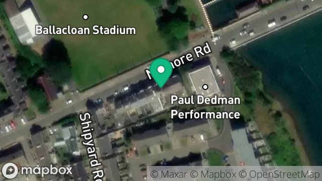 Map showing 14, NORTH SHORE ROAD, RAMSEY, ISLE OF MAN, IM8 3DY