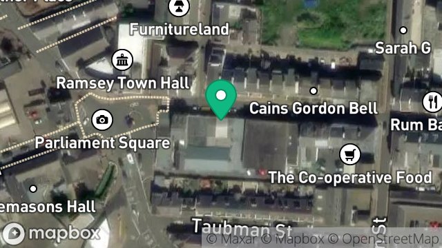 Map showing UNIT 3, 87, PARLIAMENT STREET, RAMSEY, ISLE OF MAN, IM8 1AQ