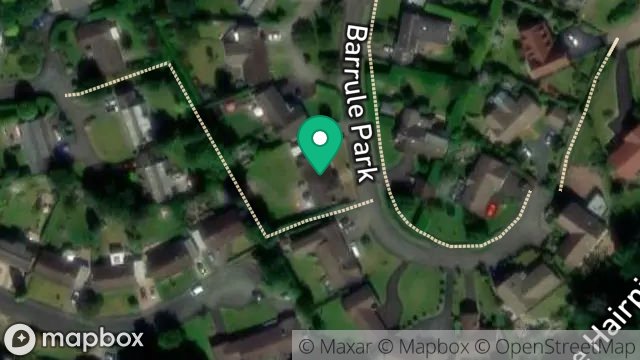 Map showing 23, BARRULE PARK, RAMSEY, ISLE OF MAN, IM8 2BR