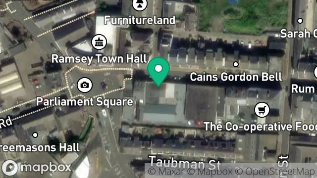 Map showing 87, PARLIAMENT STREET, RAMSEY, ISLE OF MAN, IM8 1AQ