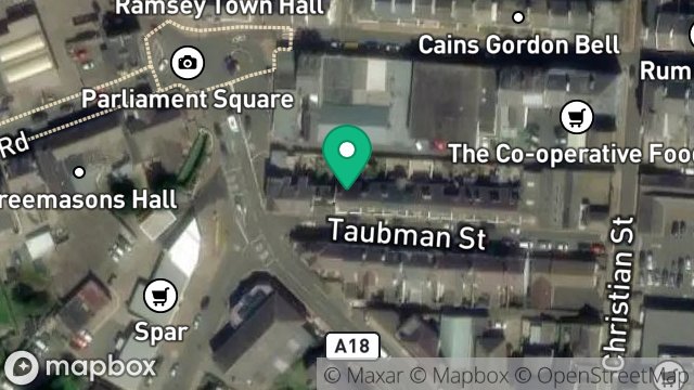Map showing 7, TAUBMAN STREET, RAMSEY, ISLE OF MAN, IM8 1DH