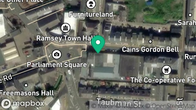 Map showing UNIT 6, 87, PARLIAMENT STREET, RAMSEY, ISLE OF MAN, IM8 1AQ