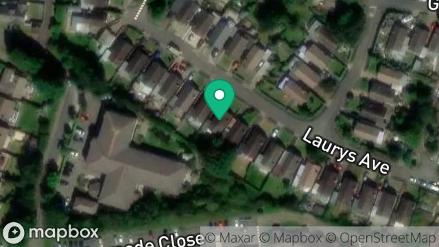 Map showing 15, LAURYS AVENUE, RAMSEY, ISLE OF MAN, IM8 2HE