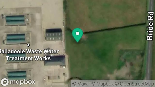 Map showing FIELD 130136, BRIDE ROAD, RAMSEY, ISLE OF MAN, IM7 4AB