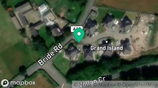 Map showing SITE OF FORMER GRAND ISLAND HOTEL, BRIDE ROAD, RAMSEY, ISLE OF MAN, IM8 3UN
