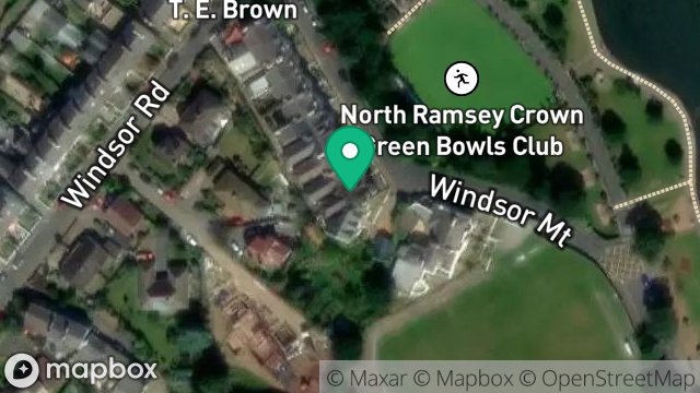 Map showing FLAT 4, WATERSIDE, WINDSOR MOUNT, RAMSEY, ISLE OF MAN, IM8 3EA