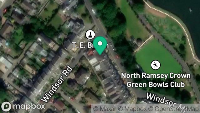 Map showing CEDAR BANK, WINDSOR MOUNT, RAMSEY, ISLE OF MAN, IM8 3EA