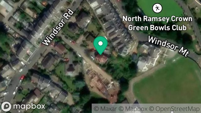 Map showing KALISTA, WINDSOR GROVE, RAMSEY, ISLE OF MAN, IM8 3ED