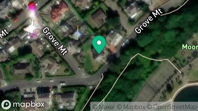 Map showing BELLA VISTA, GROVE MOUNT, RAMSEY, ISLE OF MAN, IM8 3HE