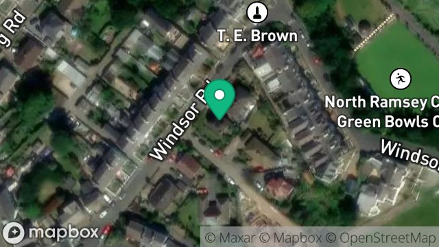 Map showing CAIR VIE, WINDSOR ROAD, RAMSEY, ISLE OF MAN, IM8 3EB