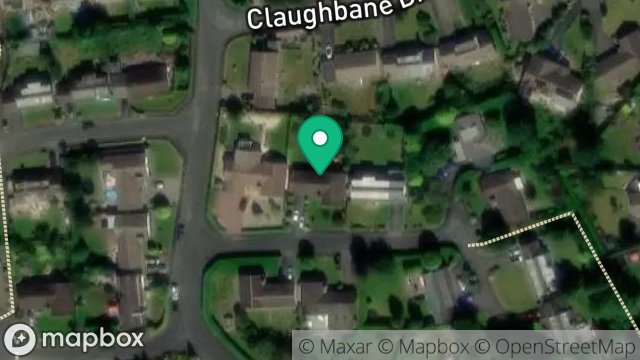 Map showing 46, CLAUGHBANE DRIVE, RAMSEY, ISLE OF MAN, IM8 2BJ
