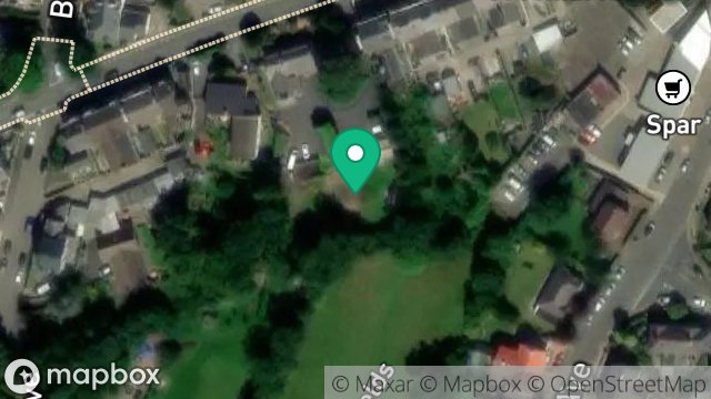 Map showing LAND TO REAR OF THE AUBURNS, LEZAYRE ROAD, RAMSEY, ISLE OF MAN, IM8 2LP