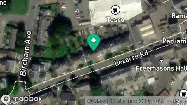 Map showing 16, ALBION TERRACE, RAMSEY, ISLE OF MAN, IM8 2LW