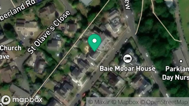 Map showing 8, COBURG ROAD, RAMSEY, ISLE OF MAN, IM8 3EH