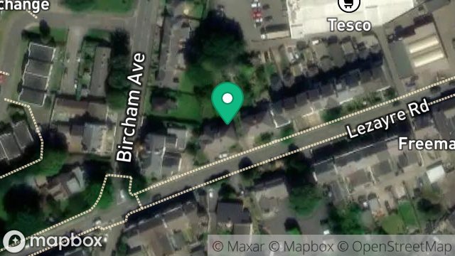 Map showing 3, AUBURN PLACE, RAMSEY, ISLE OF MAN, IM8 2LP