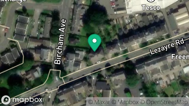 Map showing 4, AUBURN PLACE, RAMSEY, ISLE OF MAN, IM8 2LP