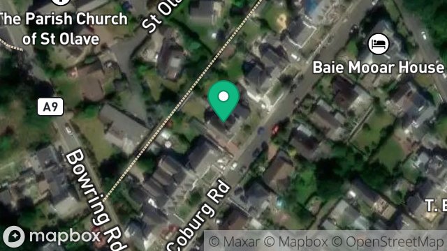 Map showing 4, COBURG ROAD, RAMSEY, ISLE OF MAN, IM8 3EH