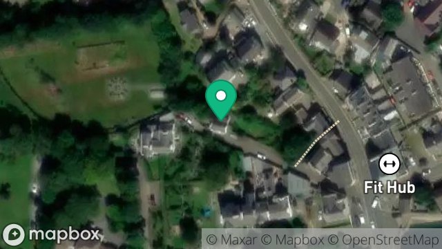 Map showing RIVERSIDE COTTAGE, BRIDGE LANE, RAMSEY, ISLE OF MAN, IM8 3DE