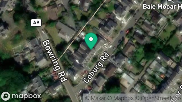 Map showing 3A, COBURG ROAD, RAMSEY, ISLE OF MAN, IM8 3EH