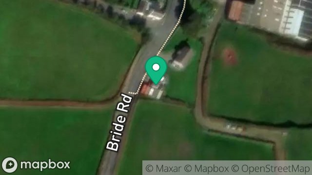 Map showing AYRE MOWERS, ACCESS TO THIE AIN AND AYRE MOWERS FROM BRIDE ROAD, BRIDE, ISLE OF MAN, IM7 4AT