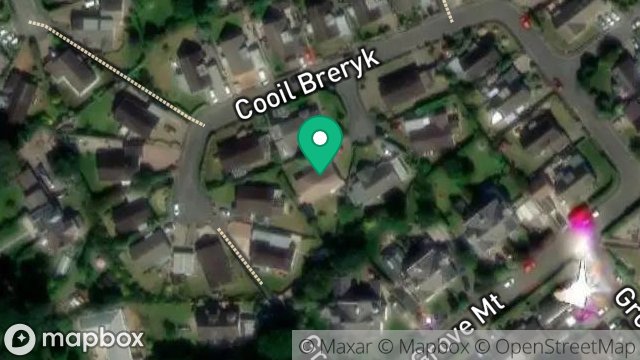 Map showing 15, COOIL BRERYCK, RAMSEY, ISLE OF MAN, IM8 3HL