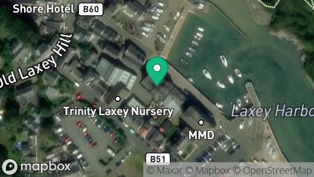 Map showing 3 HARBOURSIDE COTTAGES, TENT ROAD, LAXEY, ISLE OF MAN, IM4 7DB
