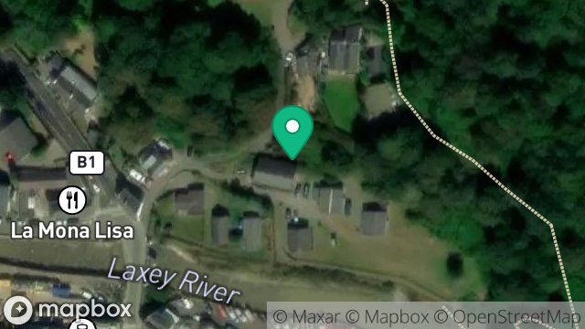 Map showing LAXEY HARBOUR CHALETS - WARDENS UNIT, THE CAIRNS, BREEZE HILL, LAXEY, ISLE OF MAN, IM4 7DL