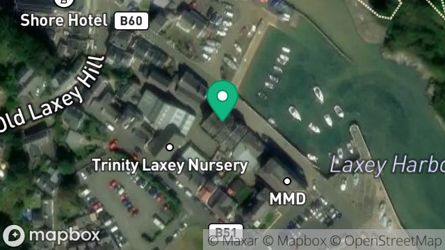 Map showing 2 HARBOURSIDE COTTAGES, TENT ROAD, LAXEY, ISLE OF MAN, IM4 7DB