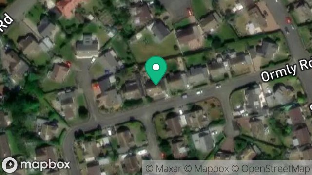 Map showing 58, ORMLY ROAD, RAMSEY, ISLE OF MAN, IM8 3LJ