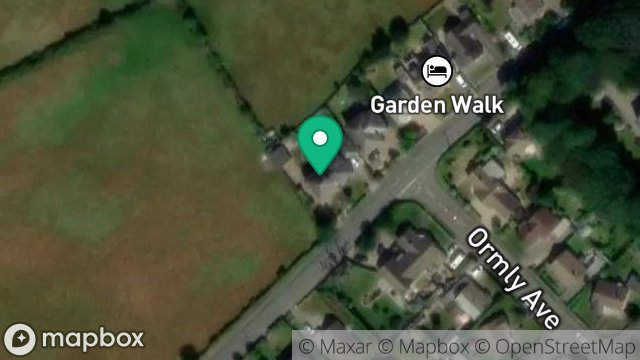 Map showing ELLERAY, BRIDE ROAD, RAMSEY, ISLE OF MAN, IM8 3UN