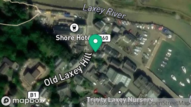 Map showing YN SHENN OIK POSTAGH, OLD LAXEY HILL, LAXEY, ISLE OF MAN, IM4 7DA