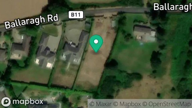 Map showing PLOT 3 - FIELD 614664, BALLARAGH ROAD, LAXEY, ISLE OF MAN, IM4 7PH