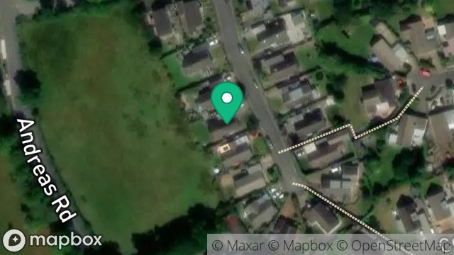Map showing 5, RHEAST MOOAR CLOSE, RAMSEY, ISLE OF MAN, IM8 3LT