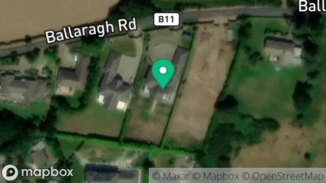 Map showing HAZLEWOOD HOUSE, BALLARAGH ROAD, LAXEY, ISLE OF MAN, IM4 7PH