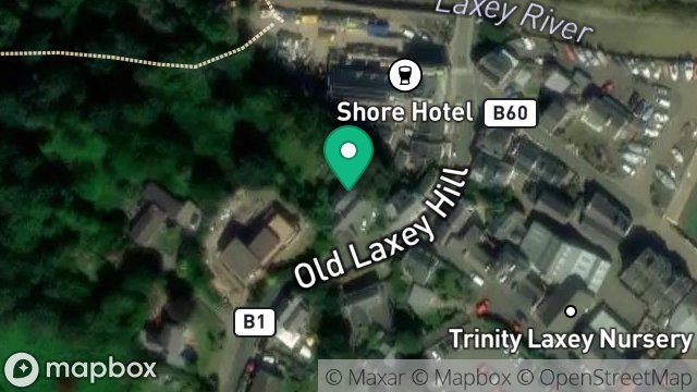 Map showing CRONK-NA-QUILL, OLD LAXEY HILL, LAXEY, ISLE OF MAN, IM4 7DA