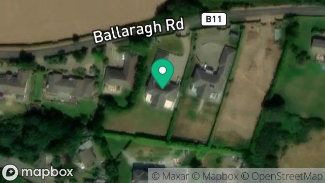 Map showing AMARANTINE, BALLARAGH ROAD, LAXEY, ISLE OF MAN, IM4 7PH