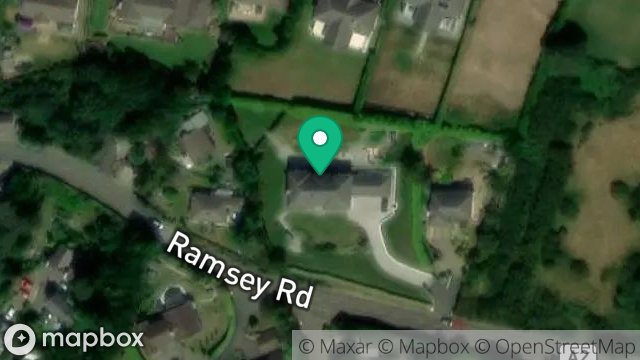 Map showing SARASOTA, RAMSEY ROAD, LAXEY, ISLE OF MAN, IM4 7PR